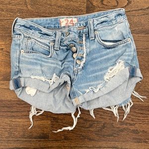 Free People jean shorts